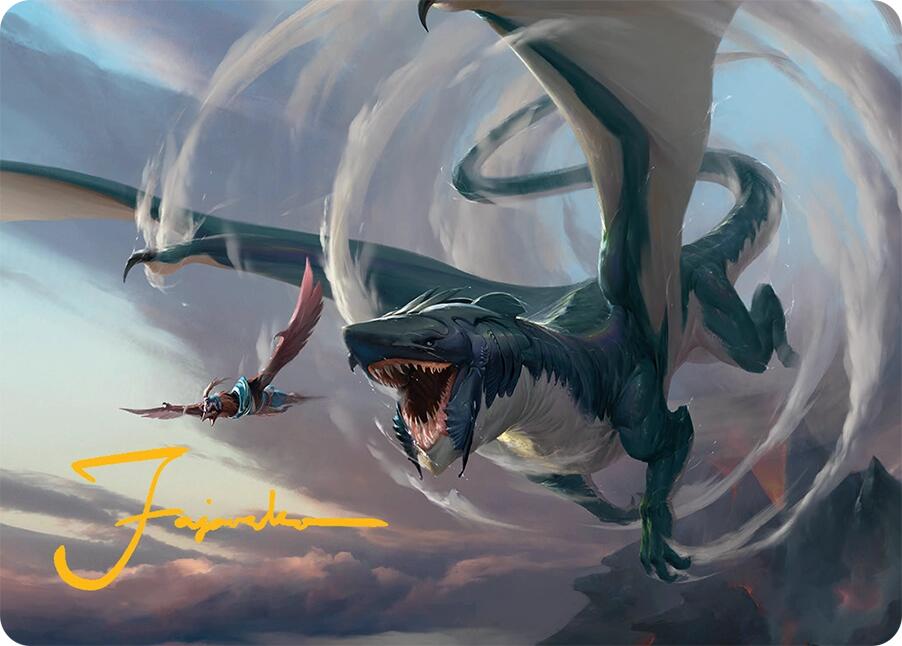 Whirlwing Stormbrood Art Card (27/54) (Gold-Stamped Signature) [Tarkir: Dragonstorm Art Series] | Grognard Games