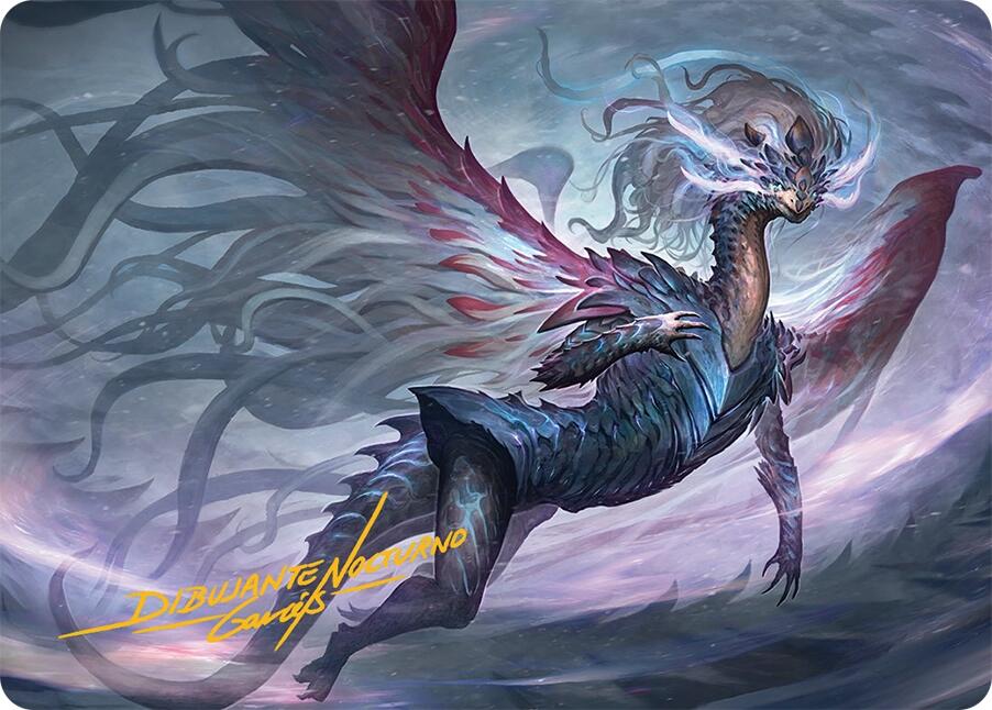 Shiko, Paragon of the Way Art Card (37/54) (Gold-Stamped Signature) [Tarkir: Dragonstorm Art Series] | Grognard Games