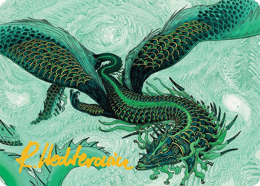 Teval, Arbiter of Virtue Art Card (38/54) (Gold-Stamped Signature) [Tarkir: Dragonstorm Art Series] | Grognard Games