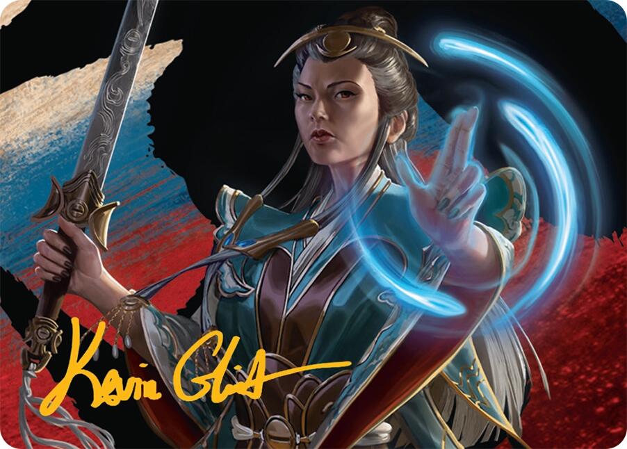 Narset, Jeskai Waymaster Art Card (44/54) (Gold-Stamped Signature) [Tarkir: Dragonstorm Art Series] | Grognard Games