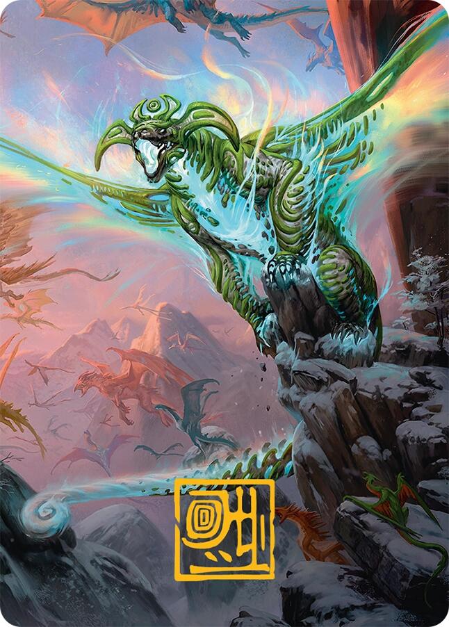 Ureni of the Unwritten Art Card (51/54) (Gold-Stamped Signature) [Tarkir: Dragonstorm Art Series] | Grognard Games