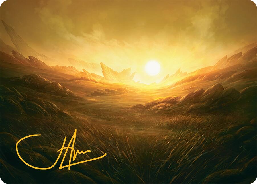 Plains Art Card (31/54) (Gold-Stamped Signature) [Tarkir: Dragonstorm Art Series] | Grognard Games