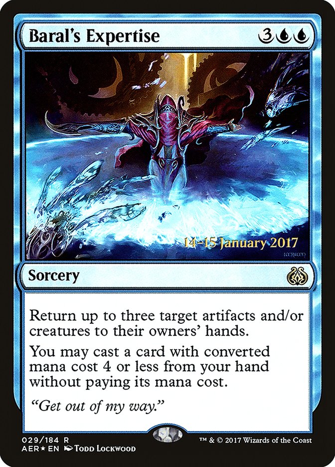 Baral's Expertise [Aether Revolt Prerelease Promos] | Grognard Games