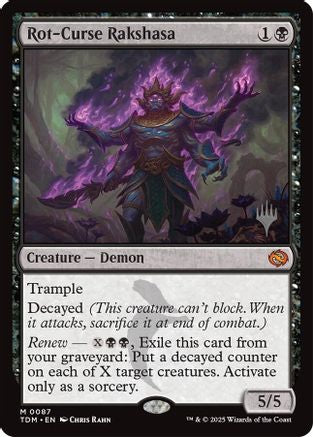 Rot-Curse Rakshasa (PPTDM-087) - Promo Pack: Tarkir: Dragonstorm Foil | Grognard Games