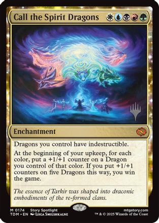 Call the Spirit Dragons (PPTDM-174) - Promo Pack: Tarkir: Dragonstorm Foil | Grognard Games