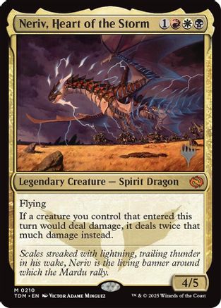 Neriv, Heart of the Storm (PPTDM-210) - Promo Pack: Tarkir: Dragonstorm | Grognard Games