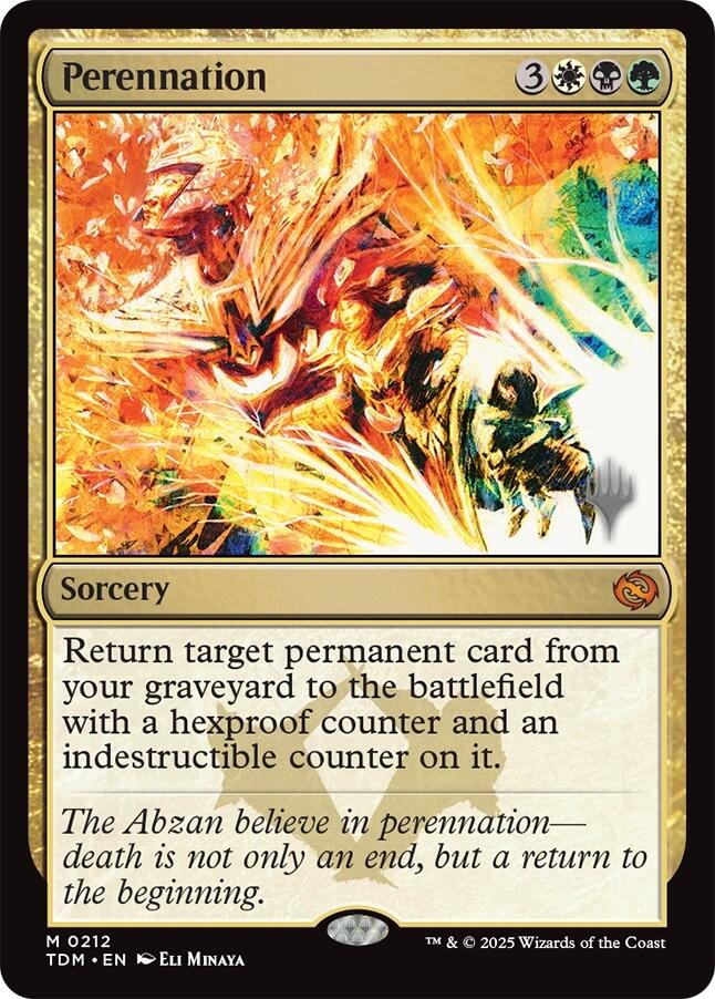 Perennation [Tarkir: Dragonstorm Promos] | Grognard Games