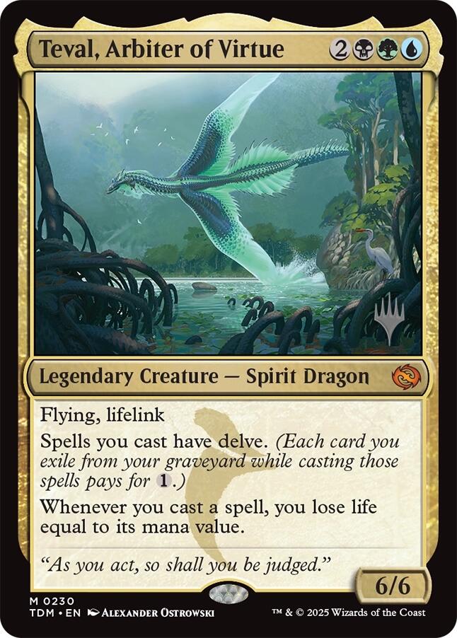Teval, Arbiter of Virtue [Tarkir: Dragonstorm Promos] | Grognard Games