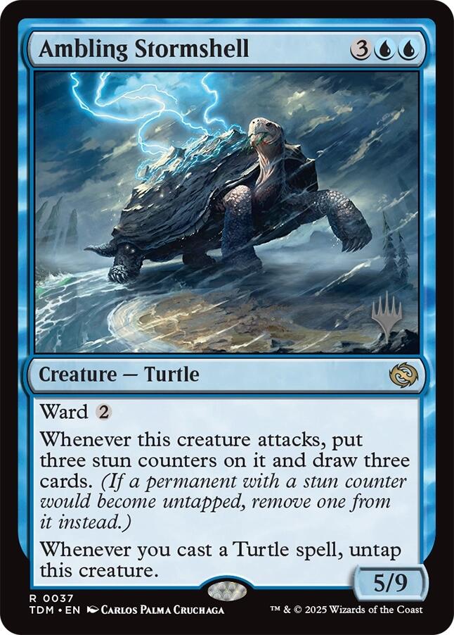 Ambling Stormshell [Tarkir: Dragonstorm Promos] | Grognard Games