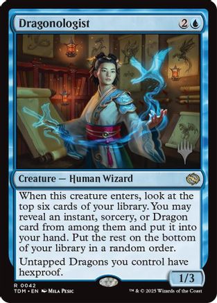 Dragonologist (PPTDM-042) - Promo Pack: Tarkir: Dragonstorm Foil | Grognard Games