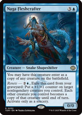 Naga Fleshcrafter (PPTDM-052) - Promo Pack: Tarkir: Dragonstorm Foil | Grognard Games