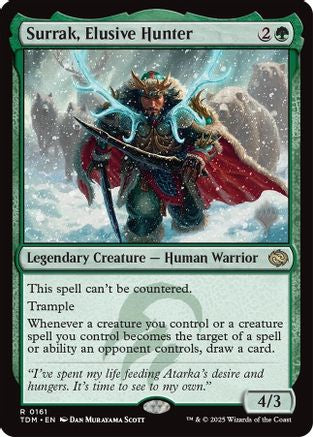 Surrak, Elusive Hunter (PPTDM-161) - Promo Pack: Tarkir: Dragonstorm Foil | Grognard Games