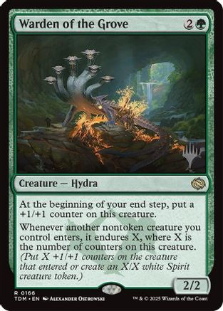 Warden of the Grove (PPTDM-166) - Promo Pack: Tarkir: Dragonstorm Foil | Grognard Games