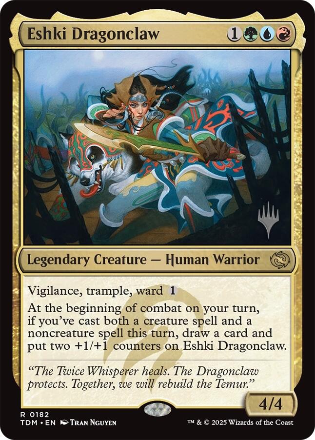 Eshki Dragonclaw [Tarkir: Dragonstorm Promos] | Grognard Games