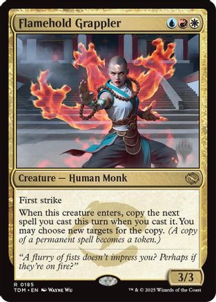Flamehold Grappler (PPTDM-185) - Promo Pack: Tarkir: Dragonstorm Foil | Grognard Games