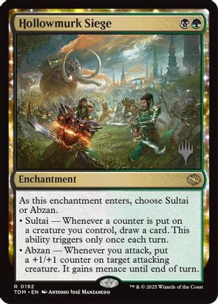 Hollowmurk Siege (PPTDM-192) - Promo Pack: Tarkir: Dragonstorm Foil | Grognard Games