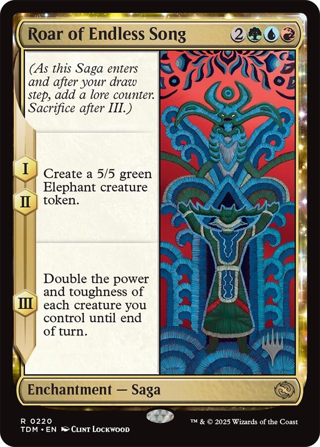 Roar of Endless Song [Tarkir: Dragonstorm Promos] | Grognard Games
