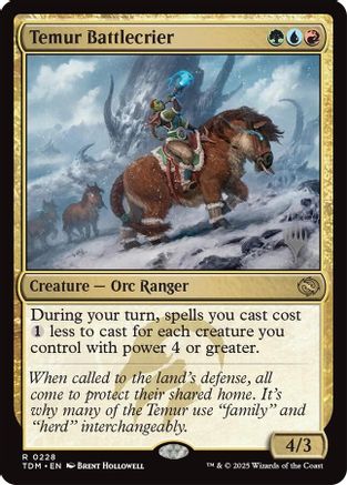 Temur Battlecrier (PPTDM-228) - Promo Pack: Tarkir: Dragonstorm | Grognard Games