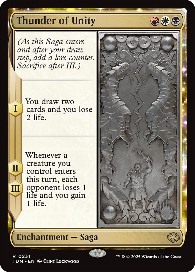 Thunder of Unity [Tarkir: Dragonstorm Promos] | Grognard Games