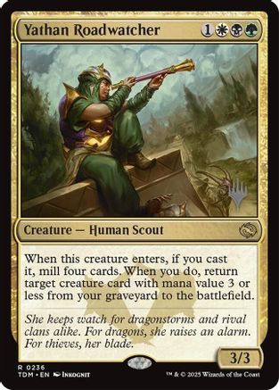 Yathan Roadwatcher (PPTDM-236) - Promo Pack: Tarkir: Dragonstorm | Grognard Games
