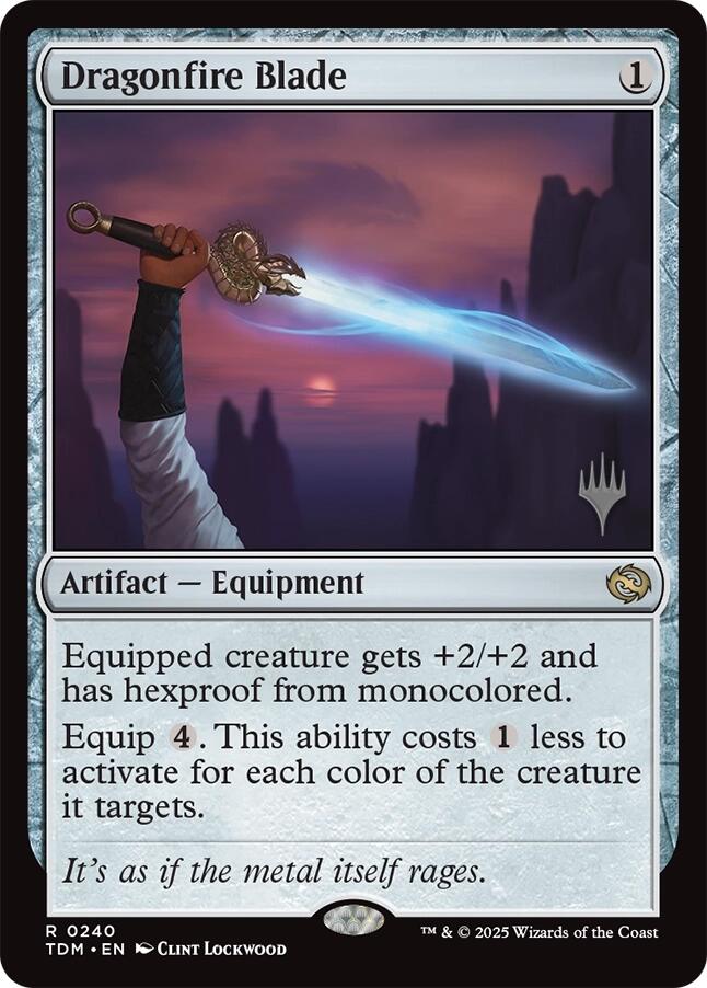 Dragonfire Blade [Tarkir: Dragonstorm Promos] | Grognard Games