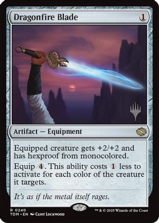 Dragonfire Blade (PPTDM-240) - Promo Pack: Tarkir: Dragonstorm | Grognard Games