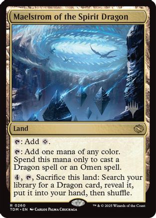 Maelstrom of the Spirit Dragon (PPTDM-260) - Promo Pack: Tarkir: Dragonstorm Foil | Grognard Games