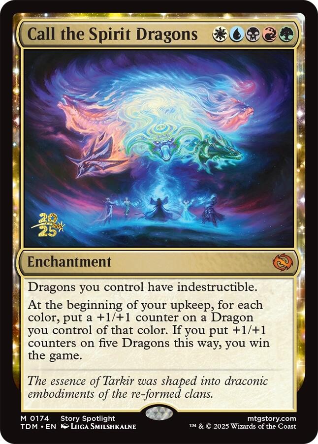 Call the Spirit Dragons [Tarkir: Dragonstorm Prerelease Promos] | Grognard Games