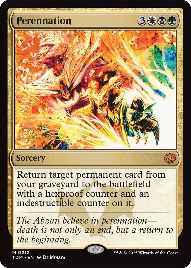 Perennation [Tarkir: Dragonstorm Prerelease Promos] | Grognard Games