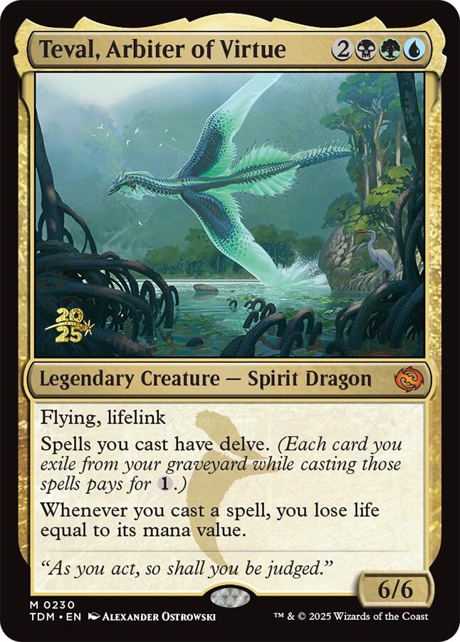 Teval, Arbiter of Virtue [Tarkir: Dragonstorm Prerelease Promos] | Grognard Games