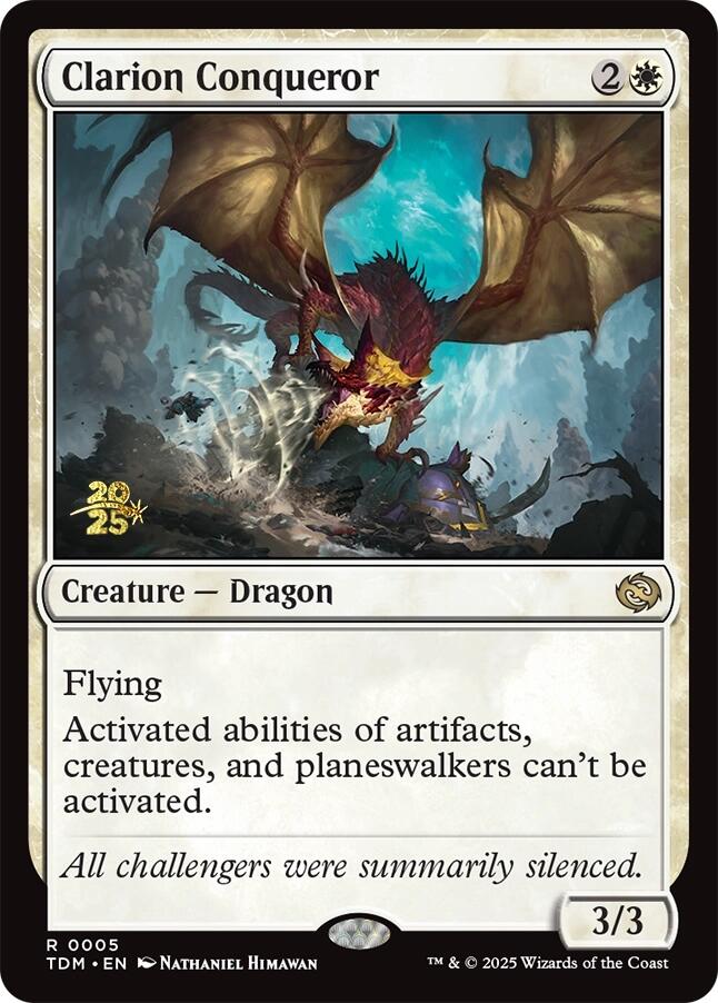 Clarion Conqueror [Tarkir: Dragonstorm Prerelease Promos] | Grognard Games