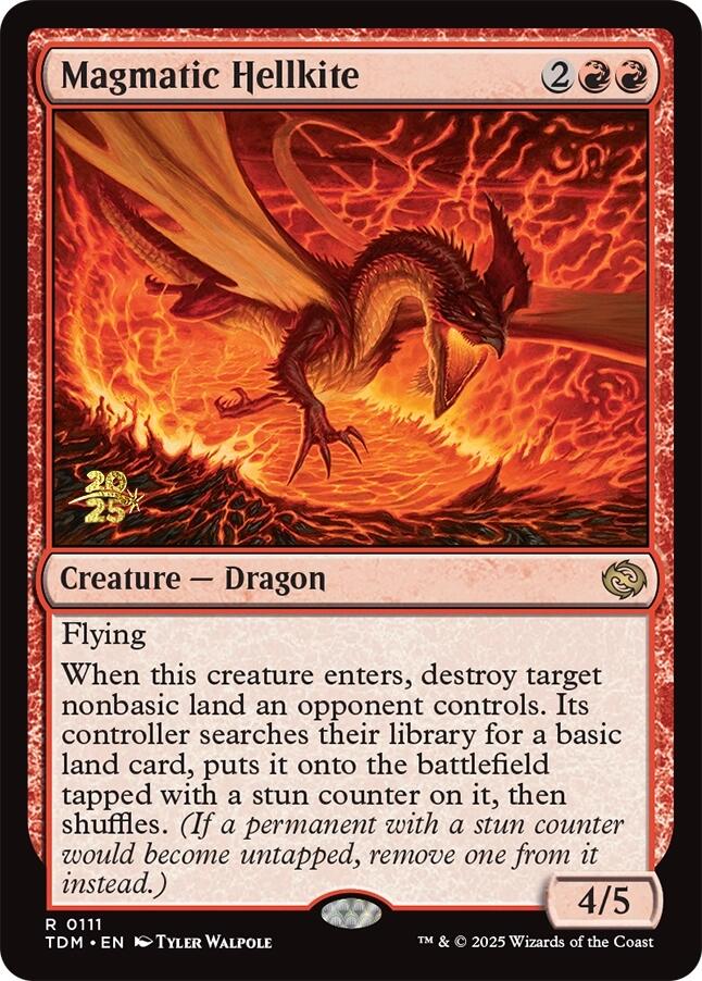 Magmatic Hellkite [Tarkir: Dragonstorm Prerelease Promos] | Grognard Games