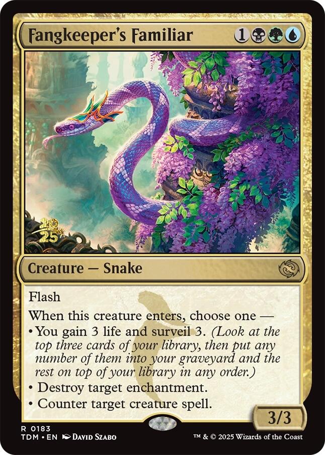 Fangkeeper's Familiar [Tarkir: Dragonstorm Prerelease Promos] | Grognard Games