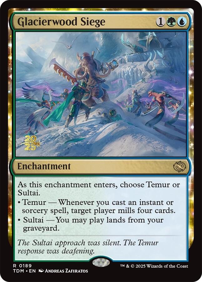 Glacierwood Siege [Tarkir: Dragonstorm Prerelease Promos] | Grognard Games
