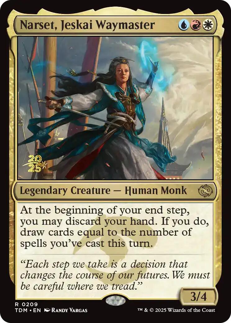Narset, Jeskai Waymaster [Tarkir: Dragonstorm Prerelease Promos] | Grognard Games