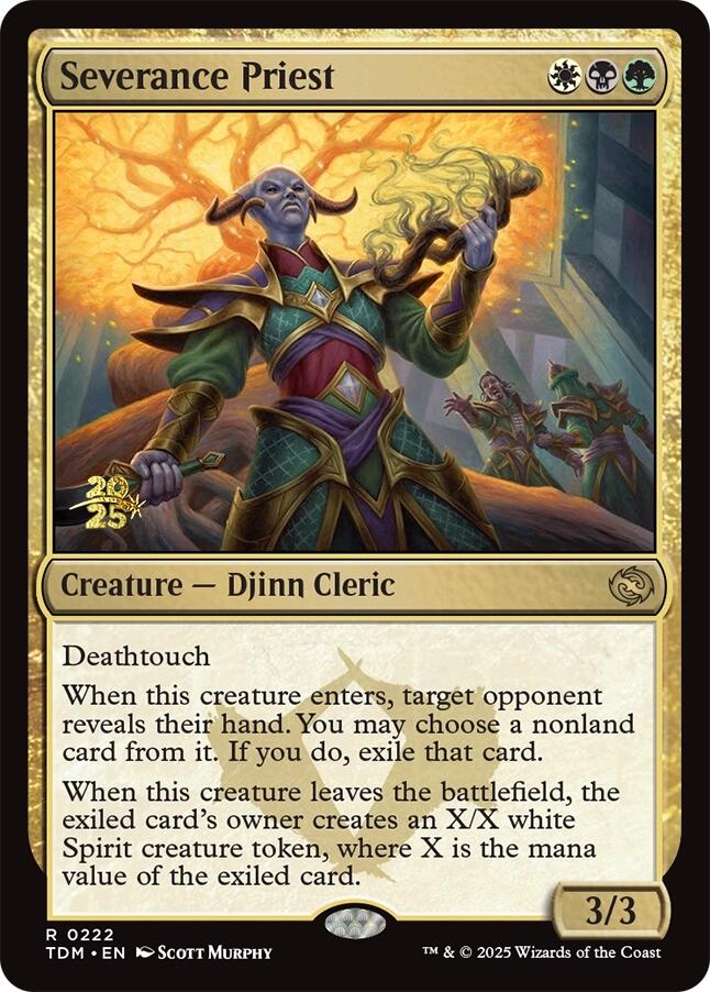 Severance Priest [Tarkir: Dragonstorm Prerelease Promos] | Grognard Games