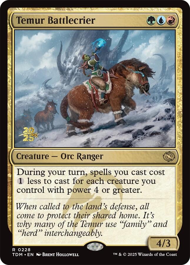 Temur Battlecrier [Tarkir: Dragonstorm Prerelease Promos] | Grognard Games