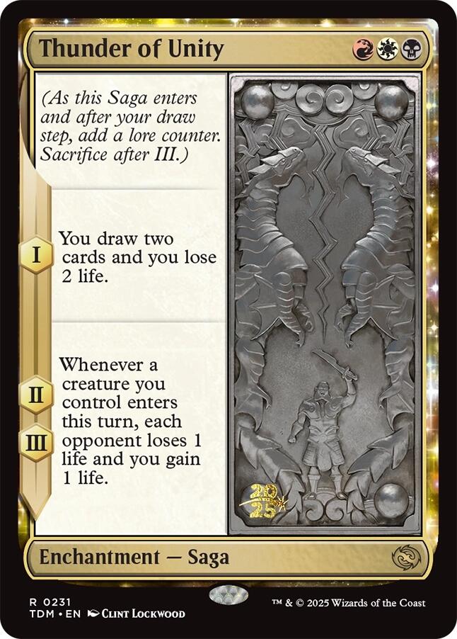 Thunder of Unity [Tarkir: Dragonstorm Prerelease Promos] | Grognard Games
