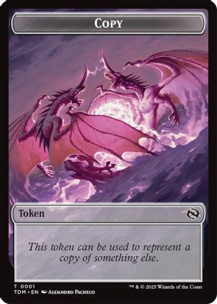 Copy // Monk Double-Sided Token (TDM-1 // 3) - Tarkir: Dragonstorm | Grognard Games