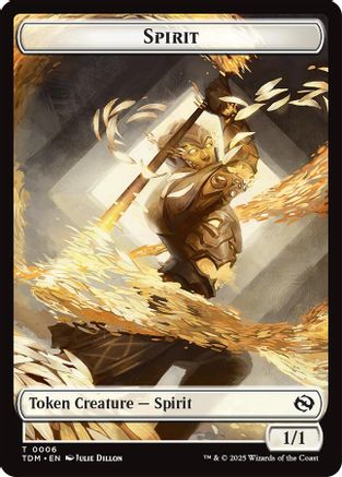 Spirit (0006) // Spirit (0007) Double-Sided Token (TDM-6 // 7) - Tarkir: Dragonstorm | Grognard Games