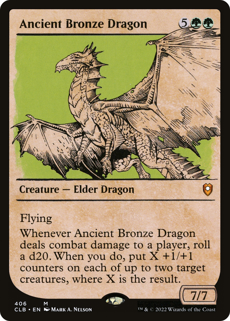 Ancient Bronze Dragon (Showcase) [Commander Legends: Battle for Baldur's Gate] | Grognard Games