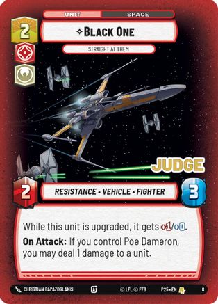 Black One - Straight At Them (8) (8) [Judge Promos] | Grognard Games