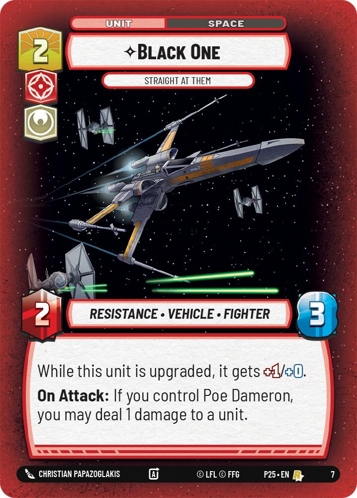 Black One - Straight At Them (7) (7) [Store Showdown Promos] | Grognard Games