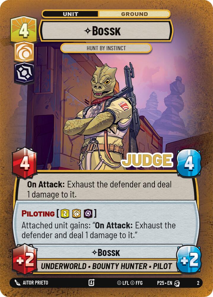Bossk - Hunt By Instinct (2) (2) [Judge Promos] | Grognard Games