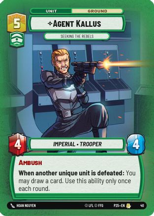 Agent Kallus - Seeking the Rebels (40) (40) [Store Showdown Promos] | Grognard Games