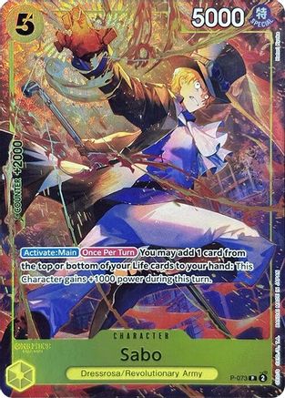 Sabo (Premium Card Collection -Best Selection Vol. 3-) (P-073) - One Piece Promotion Cards Foil | Grognard Games
