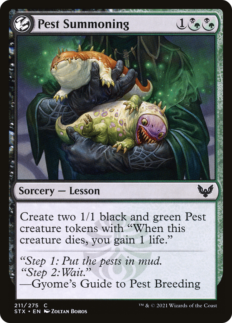 Pest Summoning [Strixhaven: School of Mages] | Grognard Games