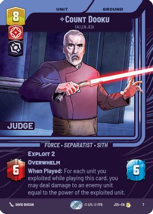Count Dooku - Fallen Jedi (7) (7) [Judge Promos] | Grognard Games