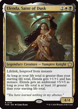 Elenda, Saint of Dusk (PPDFT-119) - Promo Pack: Aetherdrift Foil | Grognard Games