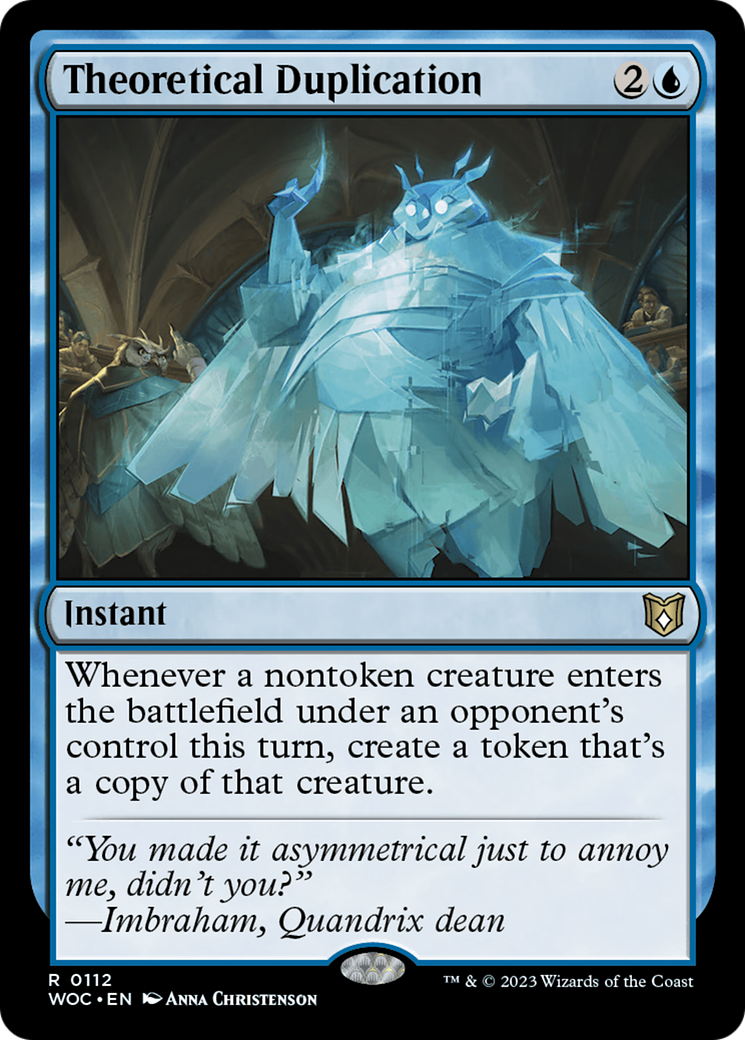 Theoretical Duplication [Wilds of Eldraine Commander] | Grognard Games